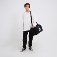 Сумка детская спортивная для мальчика Game over, 40*24*21, отд на молнии, чёрный Сумка детская спортивная для мальчика Game over, 40*24*21, отд на молнии, чёрный