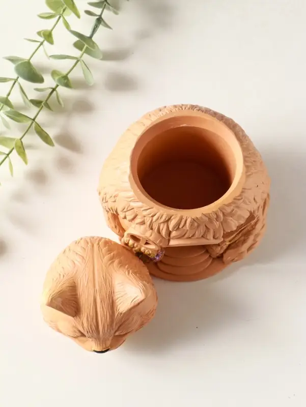 Шкатулка для украшений с крышкой &laquo;Кот Теремок&raquo;, 15&times;10 см, гипс, рыжий