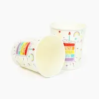 Стакан одноразовый бумажный &laquo;Счастья, веселья, удачи&raquo;, 250 мл