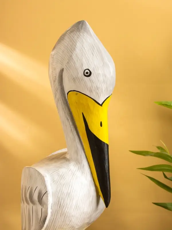 Сувенир &laquo;Пеликан&raquo;, 17&times;20&times;50 см, дерево, белый