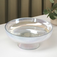 Ваза для фруктов &laquo;Камелия&raquo;, 26&times;11 см, цвет перламутровый