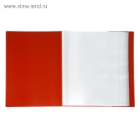 Папка с 100 вкладышами А4, 700 мкм, Calligrata, текстура "песок", красная Папка с 100 вкладышами А4, 700 мкм, Calligrata, текстура "песок", красная