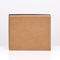 Складная коробка, крафт, 31,2 х 25,6 х 16,1 см