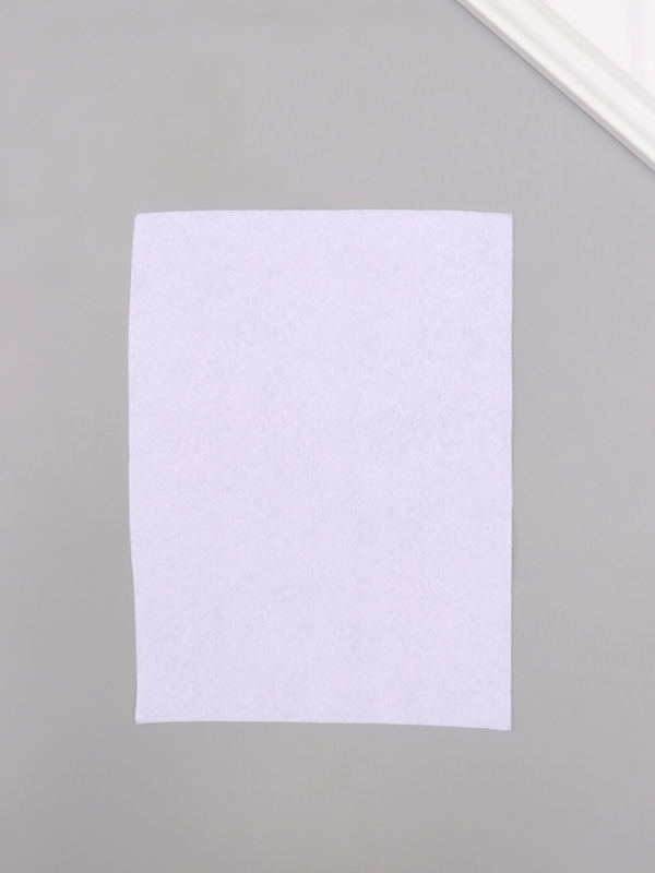 Фетр мягкий 1.5 мм "Белый" набор 4 листа 15х20 см