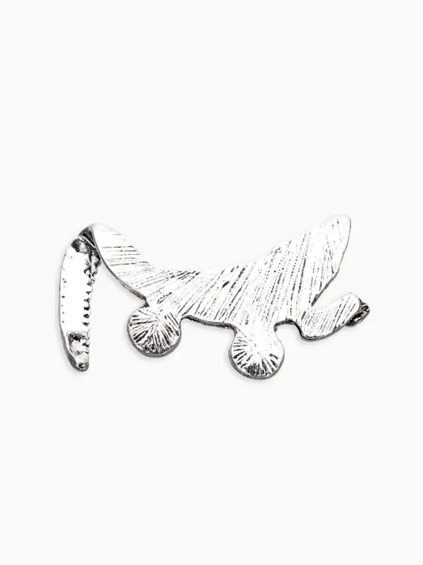 Брошь для кармана "Крокодил", цвет чернёное серебро