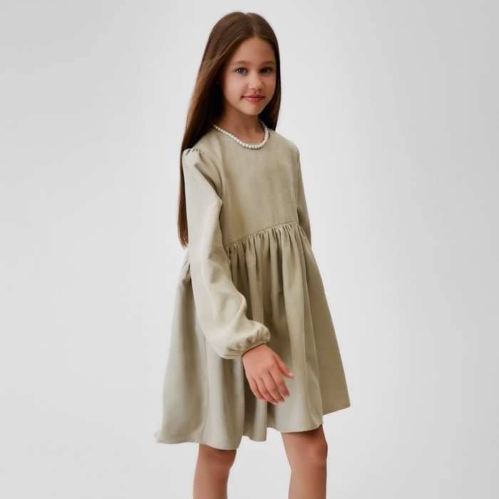Платье для девочки MINAKU цвет светло-зелёный, рост 140 см Платье для девочки MINAKU цвет светло-зелёный, рост 140 см