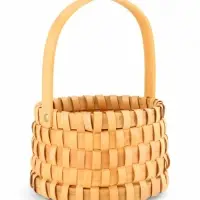 Корзина плетеная 17х17х12 см,  ручка h=13 см, натуральный