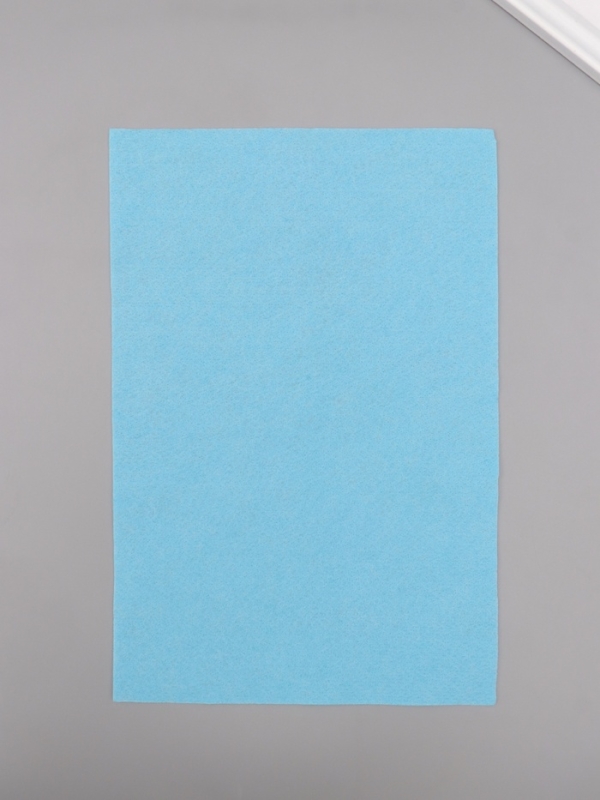 Фетр мягкий 1.5 мм "Голубой" набор 5 листов 20х30 см