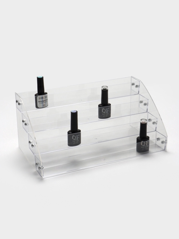 Подставка под лаки 4 этажа, 31,3&times;14,4&times;18,3 см, оргстекло 2 мм