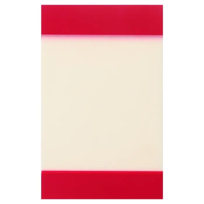 Блок с липким краем, 82 мм &times; 52 мм, 20 листов, прозрачный пластик с бордовыми вставками