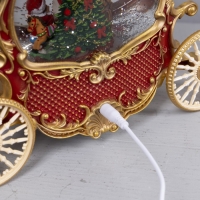 Светодиодная фигура «Карета с подарками» 26 × 23 × 11 см, пластик, батарейки ААх3 (не в комплекте), USB, свечение тёплое белое Светодиодная фигура «Карета с подарками» 26 × 23 × 11 см, пластик, батарейки ААх3 (не в комплекте), USB, свечение тёплое белое