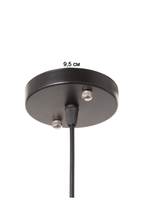 Светильник "Чикаго" 1х40Вт Е27 черный/коричневый 24,5х24,5х44(144)см