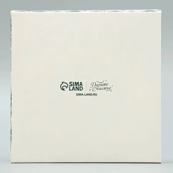 Коробка для кондитерских изделий с PVC крышкой &laquo;Зима&raquo;, 15 х 15 х 3 см