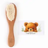 Деревянная расческа, детская, с натуральной щетиной, 1 шт в коробке, M&B