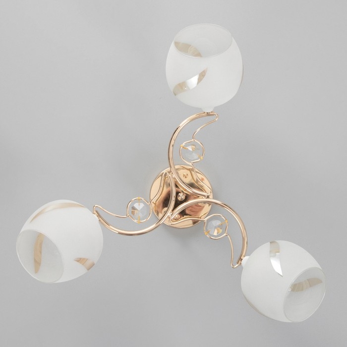 Люстра потолочная Николь 3хE27 40Вт Золото Люстра потолочная Николь 3хE27 40Вт Золото