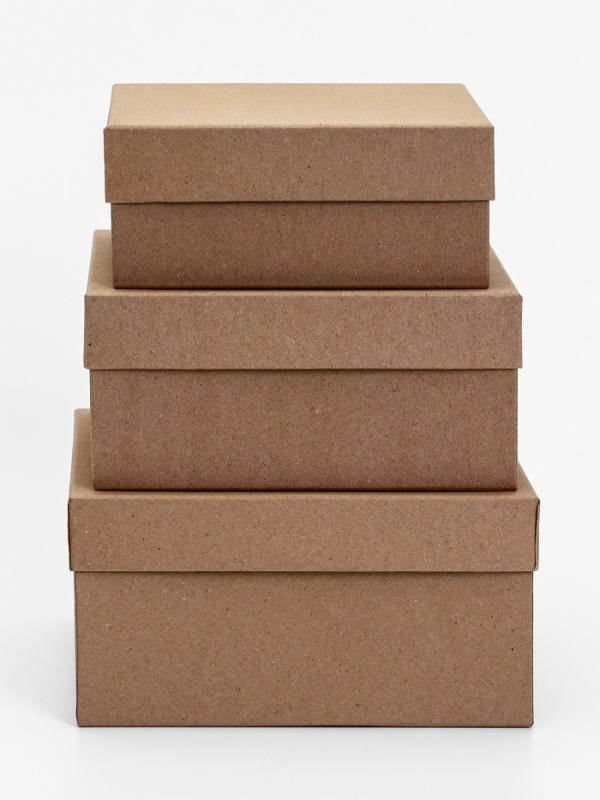 Набор коробок 3 в 1 "Крафт" , 19 х 17,5 х 15,5 см