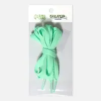 Шнурки для обуви, пара, плоские, 8 мм, 120 см, мятные