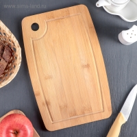 Доска разделочная Доляна &laquo;Бамбуковый лес&raquo;, бамбук, 28&times;18 см