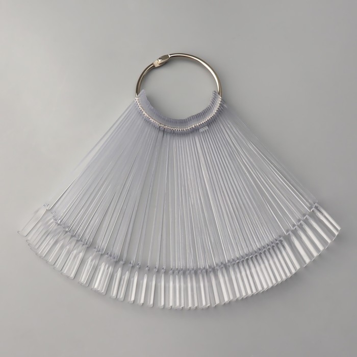 Палитра для лаков на кольце, 50 ногтей, форма мягкий квадрат, цвет прозрачный Палитра для лаков на кольце, 50 ногтей, форма мягкий квадрат, цвет прозрачный