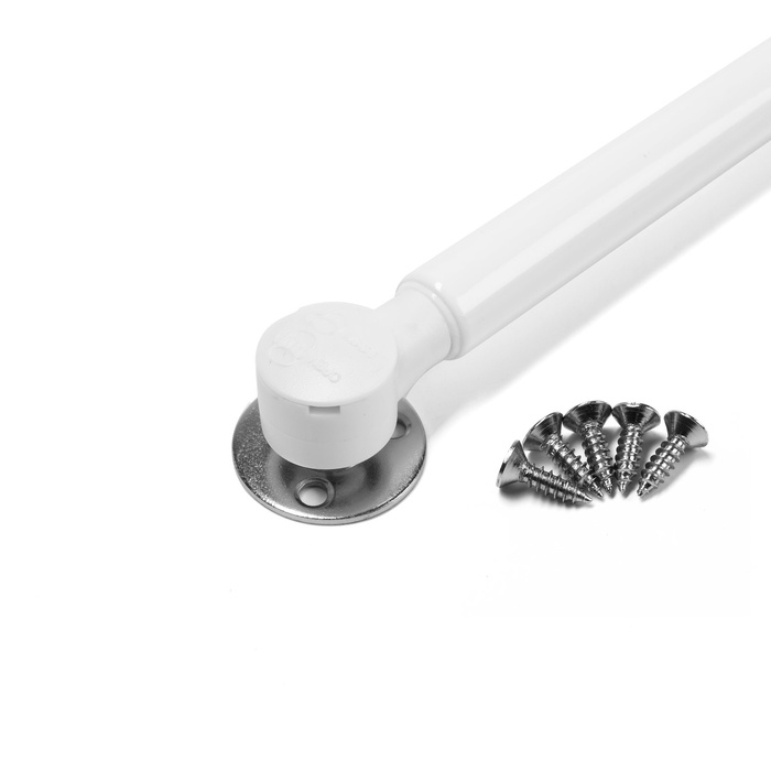 Газлифт 120N CAPPIO, доводчик, бесшумное открывание/закрывание, белый, дополнительная защита, 2 шт.