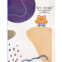 Папка формат А4 с 30 прозрачными файлами МИКС Зверята