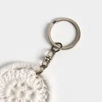 Брелок "Ловец снов" 19 см, цв. белый