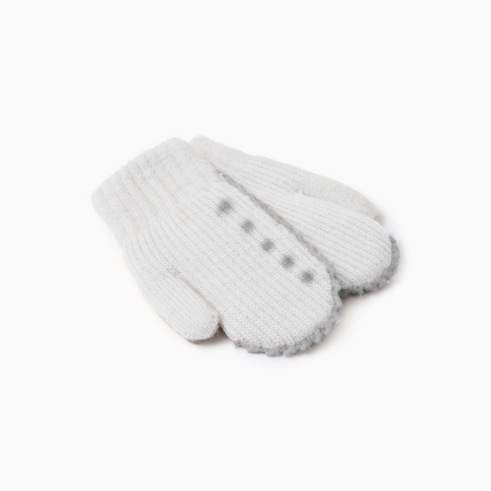 Варежки детские MINAKU, цвет молочный, 15 см Варежки детские MINAKU, цвет молочный, 15 см