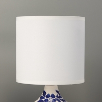 Настольная лампа "Гжель" 1х40Вт Е14 белый/синий 15х15х25,5см