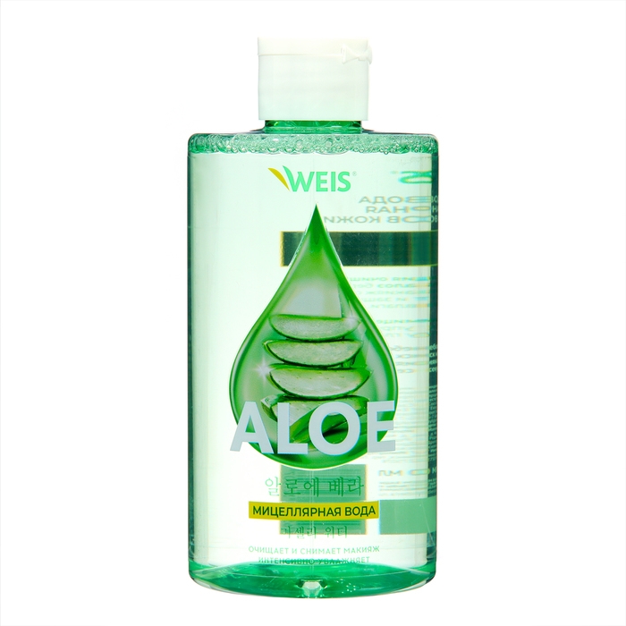 Мицеллярная вода для лица WEIS Aloe для всех типов кожи, 450 мл Мицеллярная вода для лица WEIS Aloe для всех типов кожи, 450 мл