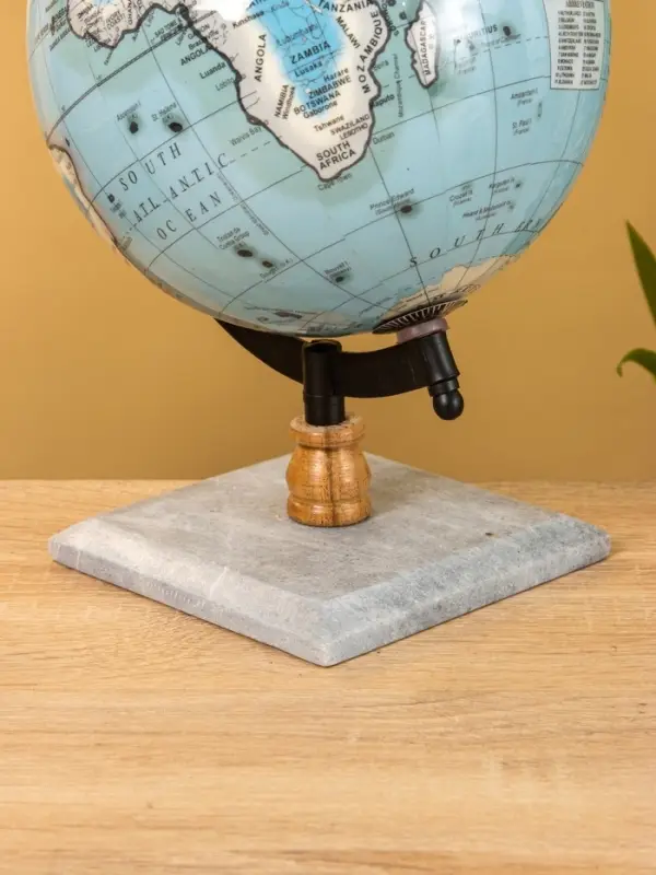 Глобус сувенирный 18х15х25 см, подставка мрамор