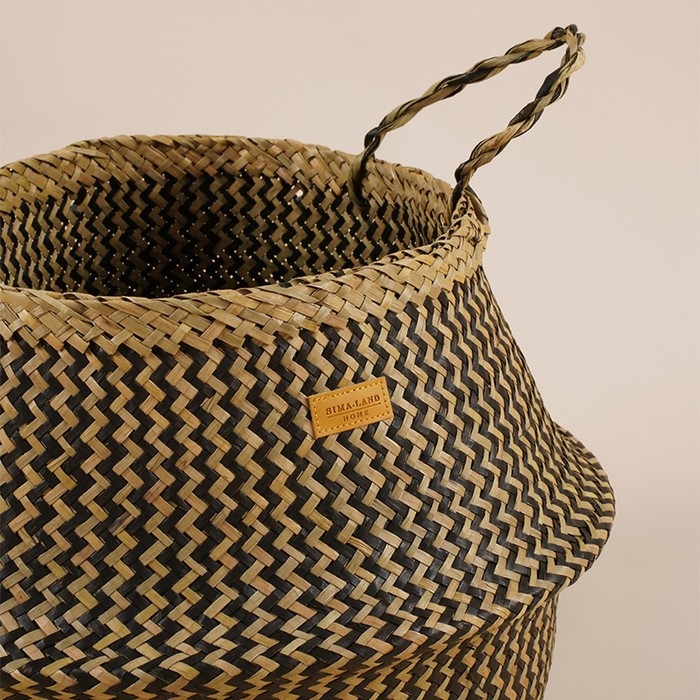 Корзина для белья плетеная круглая SL Home &laquo;Сорренто&raquo;, камыш, 35&times;45 см