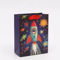 Пакет подарочный &laquo;Космос&raquo;, S 12 &times; 15 &times; 5,5 см