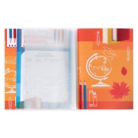 Папка школьная с креплением &laquo;Портфолио школьника&raquo;, 10 листов-разделителей, 21,5 х 30 см.