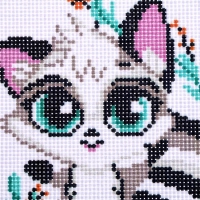 Канва для вышивки крестиком «Енотик озорник», 20 х 15 см Канва для вышивки крестиком «Енотик озорник», 20 х 15 см