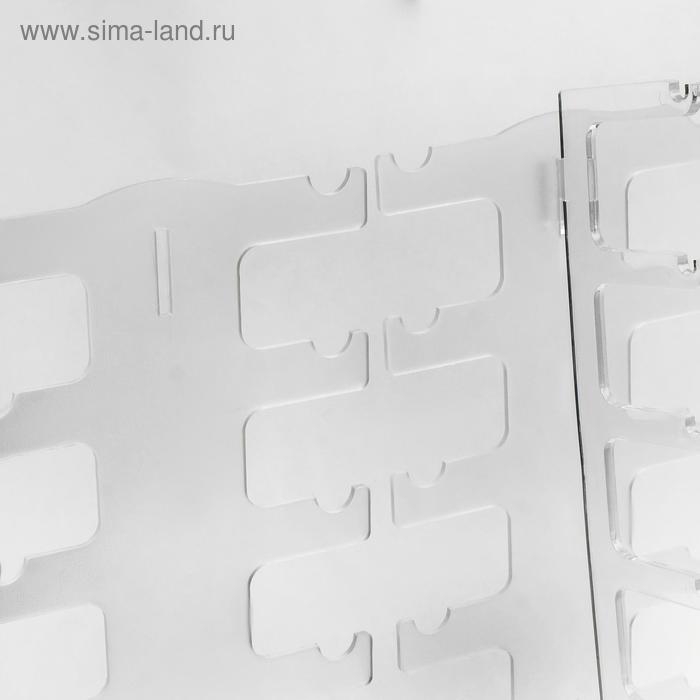 Подставка под очки 10 мест, 32×13×31 см, настольная, цвет прозрачный Подставка под очки 10 мест, 32×13×31 см, настольная, цвет прозрачный