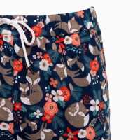 Брюки женские с принтом, цвет синий, размер 56 Брюки женские с принтом, цвет синий, размер 56