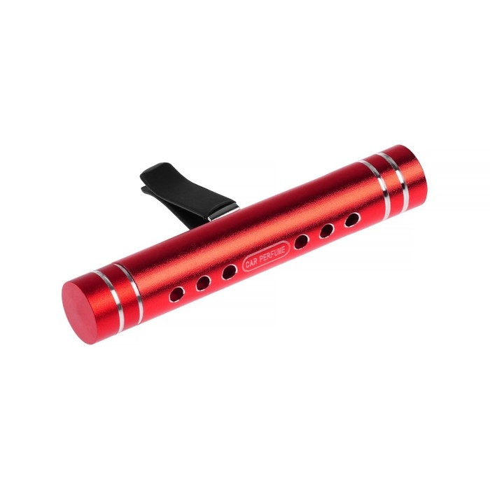 Ароматизатор в дефлектор Grand Caratt, металл, 8 см, лимон, красный