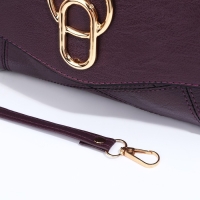 Сумка-клатч на магните, длинный ремень, цвет фиолетовый Сумка-клатч на магните, длинный ремень, цвет фиолетовый