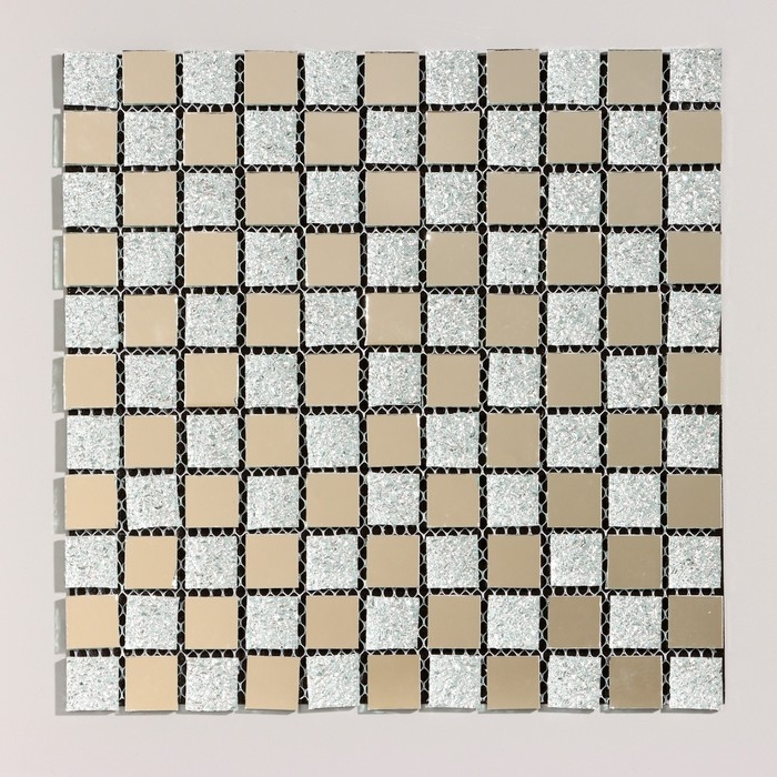 Панель самоклеящаяся 30*30см мозаика клетка серая Панель самоклеящаяся 30*30см мозаика клетка серая