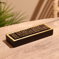 Игра настольная "Домино" в коробочке 20х7х3 см, манговое дерево Игра настольная "Домино" в коробочке 20х7х3 см, манговое дерево