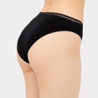 Трусы женские слипы, цвет черный, размер 48 (L) Трусы женские слипы, цвет черный, размер 48 (L)