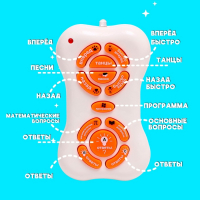 Робот кот &laquo;Умный питомец&raquo; ZHORYA, программируемый, на пульте управления, интерактивный: звук, свет, танцующий, музыкальный, на батарейках, на русском языке, белый