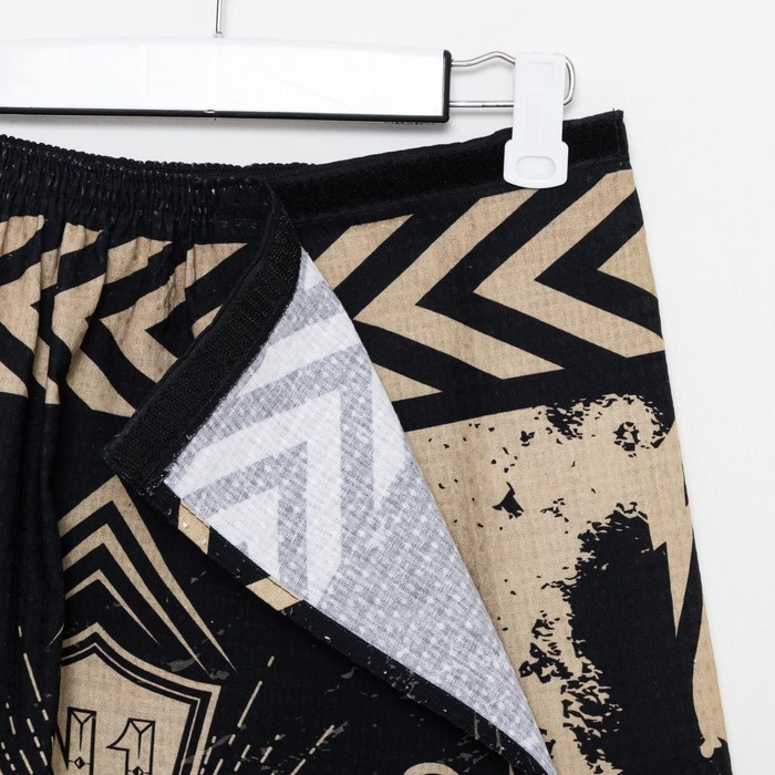 Полотенце для бани &laquo;Настоящий мужчина&raquo; мужской килт 80х145 см, 100 % хл, вафельное полотно