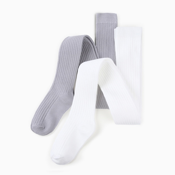 Набор детских колготок KAFTAN BASIC 116-122 см, экрю/серый Набор детских колготок KAFTAN BASIC 116-122 см, экрю/серый