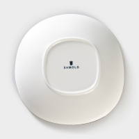 Тарелка глубокая фарфоровая Samold &laquo;Хорека Графит&raquo;, 750 мл, d=21 см