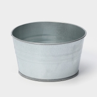 Кашпо оцинкованное, 1,5 л, ГОСТ Кашпо оцинкованное, 1,5 л, ГОСТ