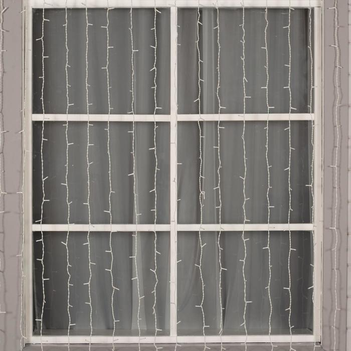 Гирлянда «Занавес» 2 × 9 м, IP44, УМС, белая нить, 1800 LED, свечение синее, 220 В Гирлянда «Занавес» 2 × 9 м, IP44, УМС, белая нить, 1800 LED, свечение синее, 220 В