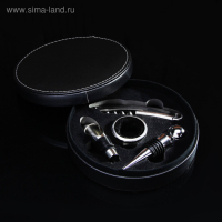 Набор для вина &laquo;Тоскана&raquo;, 4 предмета: штопор, кольцо, пробка, каплеуловитель