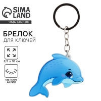 Брелок для ключей детский &laquo;Дельфин&raquo;, 3,5 х 10 см
