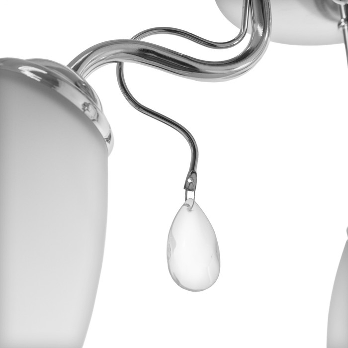 Люстра 2012/3 E27 60Вт серебро 47х47х27 см